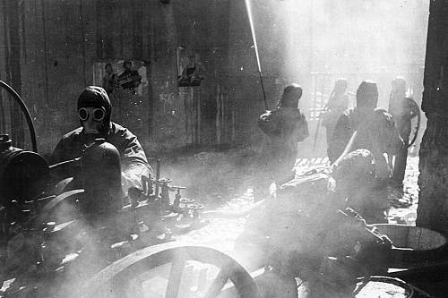 Red Army Soldiers wearing gas masks: anyone have photos?