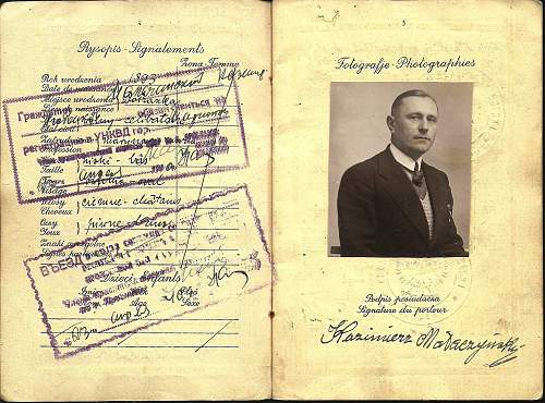 some help with Russian, 1940, passport...