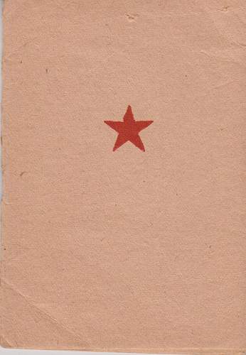 Soviet ID Booklet No 2