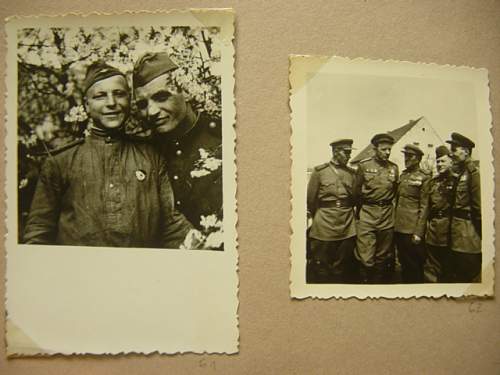 Small photo album of Red Army soldier