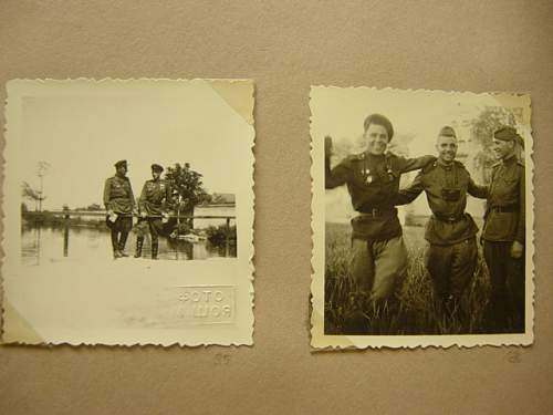 Small photo album of Red Army soldier