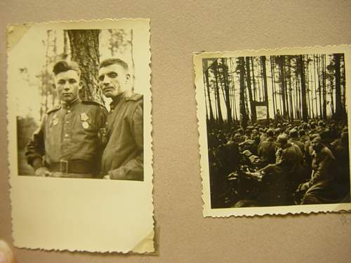 Small photo album of Red Army soldier