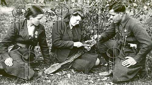 Females in the service in RKKA, period pictures