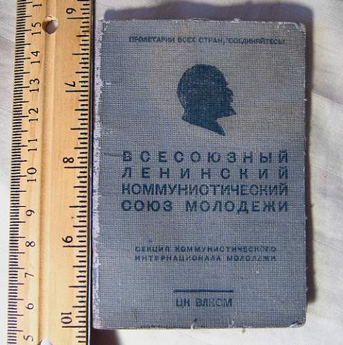 Soviet tankman's id/paybook (?)