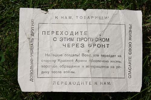 Surrender Propaganda leaflets