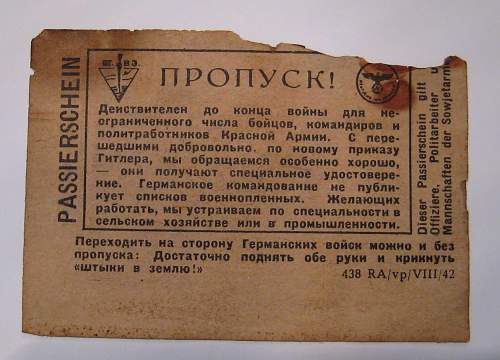 Surrender Propaganda leaflets