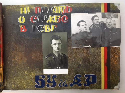 Soviet soldiers photo album DDR 1988