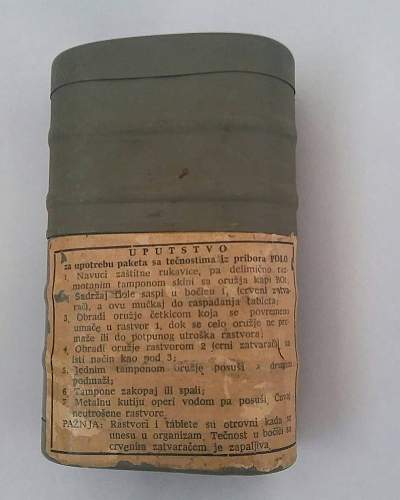 Yugoslavia - Kit for decontamination of personal weapons (PDLO)