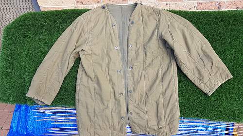 Czech M60 coat insulated liner