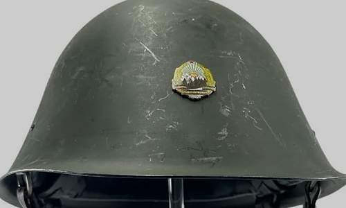 Odd Romanian M73 Parade Helmet