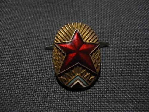 (Yugoslavia kokard/tag)