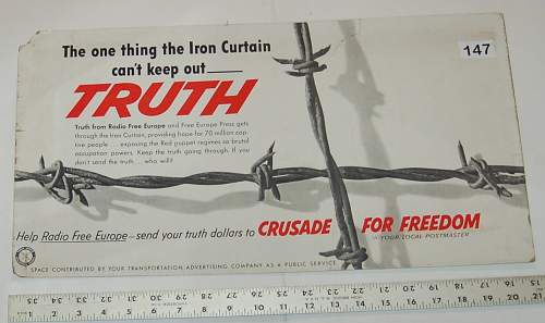 Radio Free Europe Advertising Campaign 1960's?
