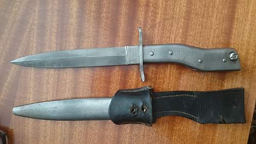 WW I ersatz trench knife