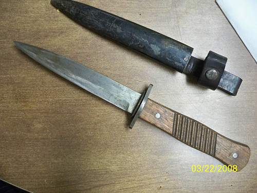 FAKE ALERT: WW1 Gottieb Hammersfahr trench knife&quot;.