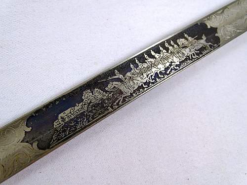 Imperial Jaeger Triple Etched Sword