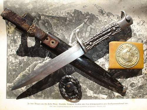 German WWI private purchased trench-knife from ALCOSO