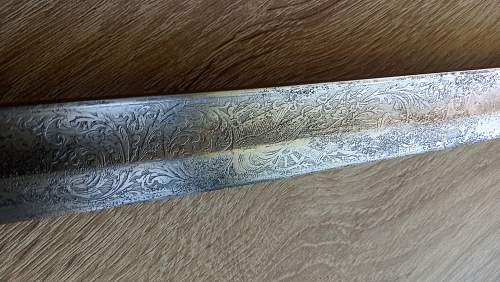 My new damascus sabre M1861