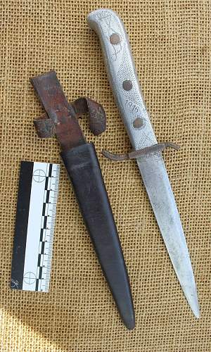 Soldier made trench knife
