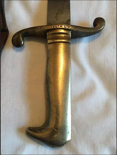 Prussian Mod 1871 sword / bayonet with scabbard