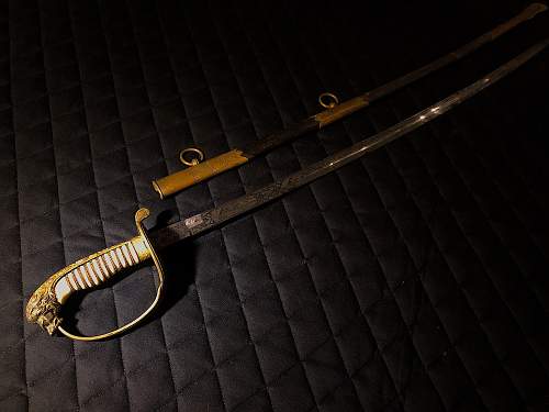 Overview of a Named Officer's Sword in the Kaiserliche Marine