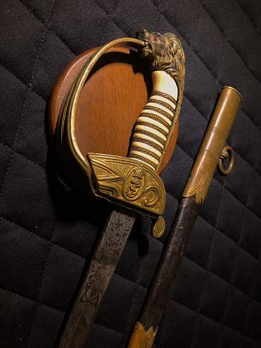 Overview of a Named Officer's Sword in the Kaiserliche Marine