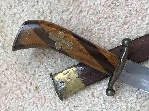 trench art &quot;flyers&quot; knife?