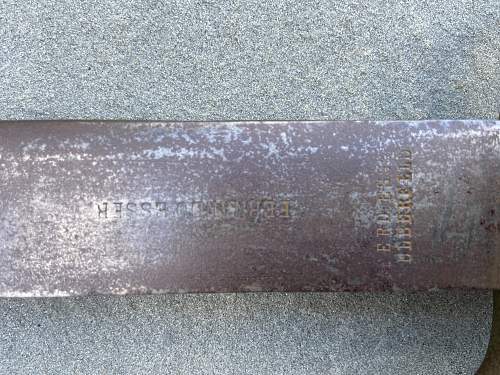 Identification for German WWI Sword