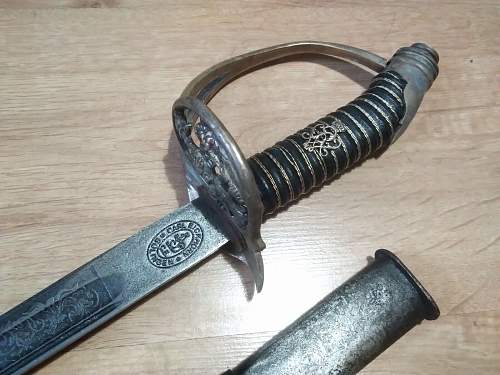 Authentication for M1889 Prussian Sabre