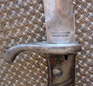 Markings on a German 98 bayonet