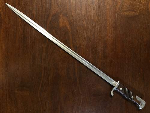 Imperial German S98 M1898 n/A Extra-Seitengewehr Quillback Dress Bayonet WKC?