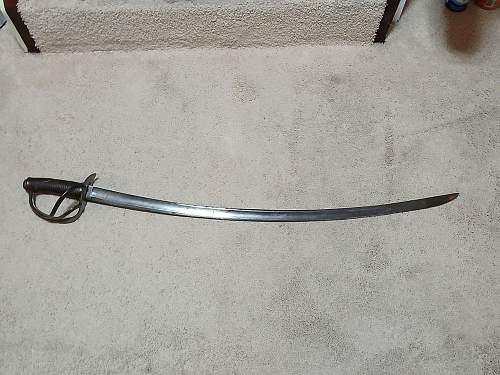 German Imperial Sword and Unit ID