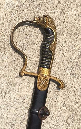 Artillery Lions Head Sword