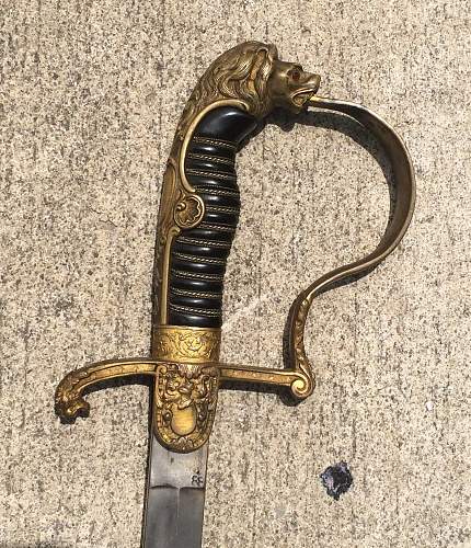 Artillery Lions Head Sword