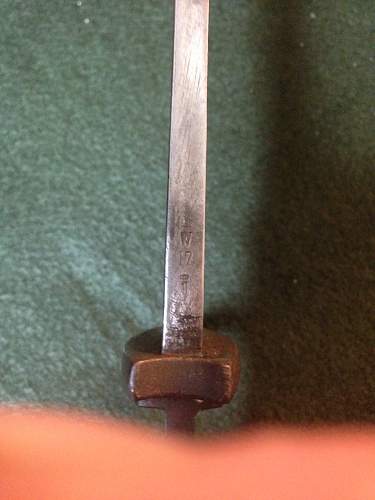 Help with M1898/05 Imperial German &quot;butcher blade&quot; bayonet.....