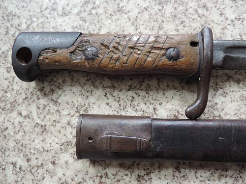 German S98 Bayonet shortened