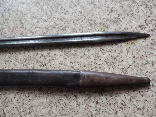 German S98 Bayonet shortened