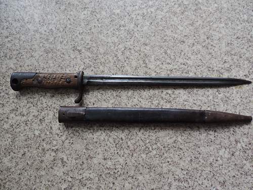 German S98 Bayonet shortened