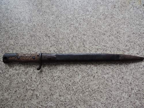 German S98 Bayonet shortened