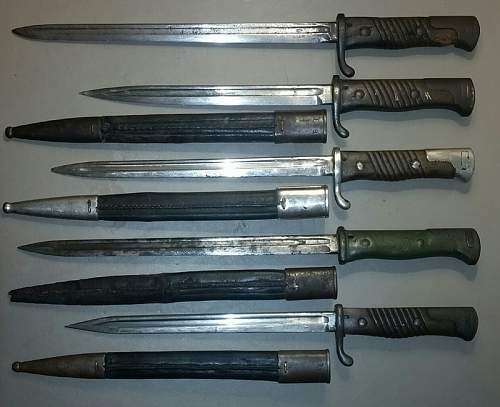 German S98 Bayonet shortened