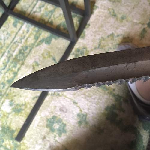 WWI Luneschloss Sawback Bayonet at a yard sale