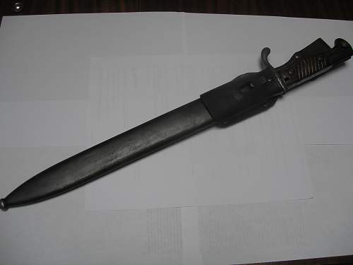 WWI German M1898/05 Bayonet, Scabbard, &amp; Frog