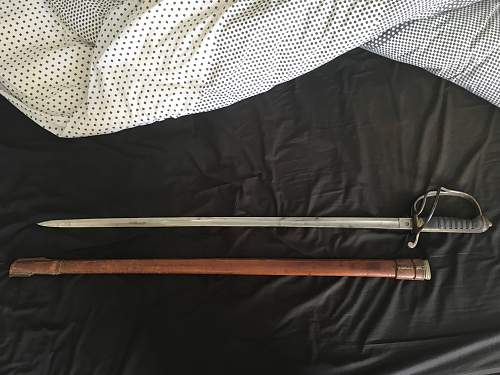 Pre WW1 Royal British Artillery officers sword