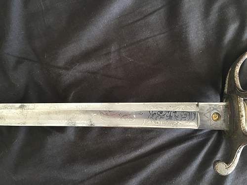 Pre WW1 Royal British Artillery officers sword