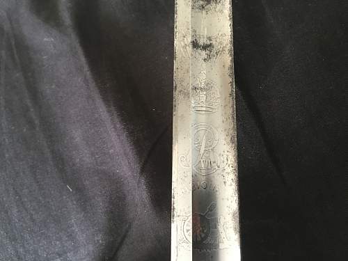 Pre WW1 Royal British Artillery officers sword