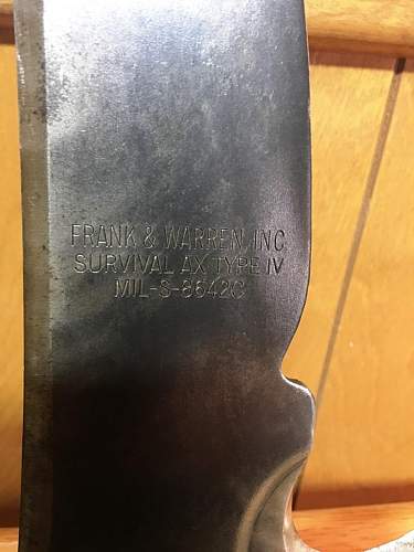 US Vietnam Era - Survival Ax / Knife - Type IV