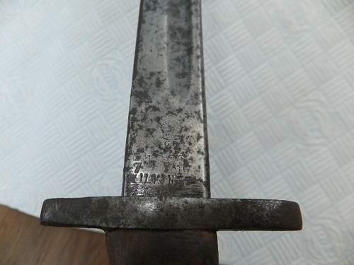 british bayonet -wilkinson 1907 + German W.K &amp; C bayonet -ww1 ?