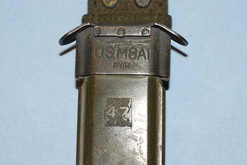 WWII US M4 Utica M1 Carbine Bayonet