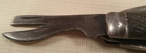 1945 Indian infantry clasp knife