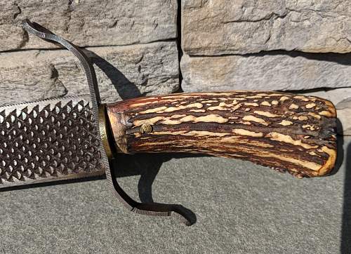Theater Made stag horn Knife