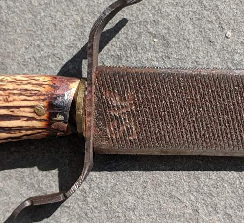 Theater Made stag horn Knife